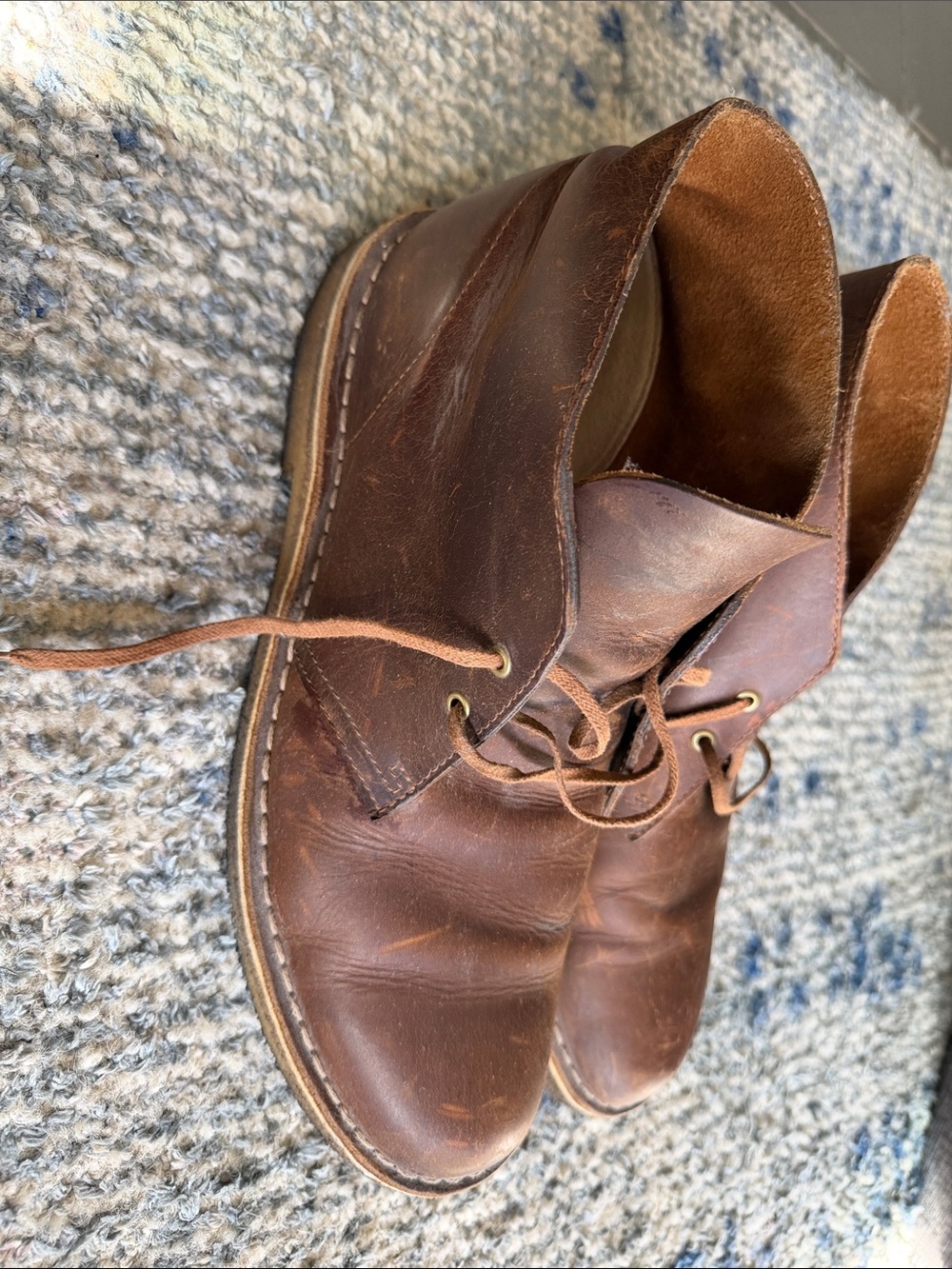 Vintage Clarks Originals Desert boot men’s size 10.5 brown leather upper